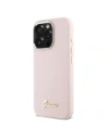 Buy Guess GUHCP16LSMBSLP Apple iPhone 16 Pro hardcase Silicone Script Metal Logo & Frame pink - GUE4099 - {ean13} - Home Screen Store Europe