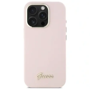 Kup Etui Guess GUHCP16LSMBSLP Apple iPhone 16 Pro hardcase Silicone Script Metal Logo & Frame różowy/pink - GUE4099 - {ean13} - Sklep Home Screen