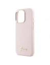 Buy Guess GUHCP16LSMBSLP Apple iPhone 16 Pro hardcase Silicone Script Metal Logo & Frame pink - GUE4099 - {ean13} - Home Screen Store Europe