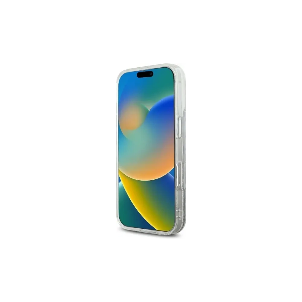 Etui Karl Lagerfeld KLHMP16LLGCHSGH Apple iPhone 16 Pro hardcase Liquid Glitter Choupette Head Magsafe transparent