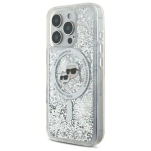 Kup Etui Karl Lagerfeld KLHMP16LLGKCSGH Apple iPhone 16 Pro hardcase Liquid Glitter Karl&Choupette Head Magsafe transparent - KLD21798 - {ean13} - Sklep Home Screen