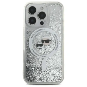 Kup Etui Karl Lagerfeld KLHMP16LLGKCSGH Apple iPhone 16 Pro hardcase Liquid Glitter Karl&Choupette Head Magsafe transparent - KLD21798 - {ean13} - Sklep Home Screen