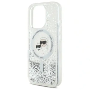 Kup Etui Karl Lagerfeld KLHMP16LLGKCSGH Apple iPhone 16 Pro hardcase Liquid Glitter Karl&Choupette Head Magsafe transparent - KLD21798 - {ean13} - Sklep Home Screen