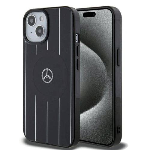 Kup Mercedes MEHMP15S23HRSK Apple iPhone 15 / 14 / 13 Hardcase Doppelschicht Kreuzlinien MagSafe schwarz - MRS227 - {ean13} - Sklep Home Screen