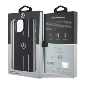 Buy Mercedes MEHMP15S23HRSK Apple iPhone 15 / 14 / 13 hardcase Double Layer Crossed Lines MagSafe black - MRS227 - {ean13} - Home Screen Store Europe