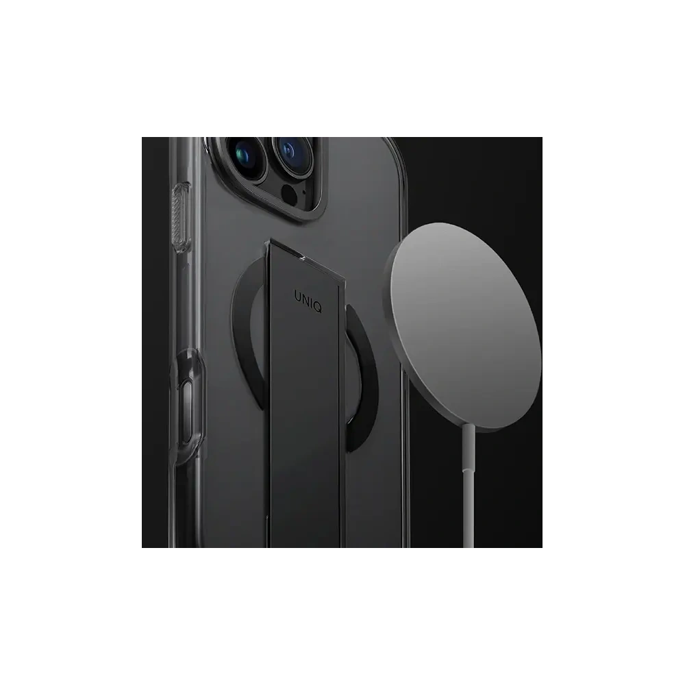 Etui UNIQ Heldro Max Apple iPhone 16 Pro Magclick Charging przezroczysty/clear lucent