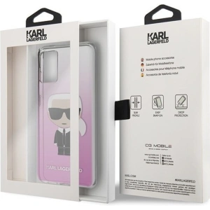 Kup Karl Lagerfeld KLHCS67TRDFKPI S20+ G985 różowy/pink Karl Ikonik - KLD246PNK - {ean13} - Sklep Home Screen
