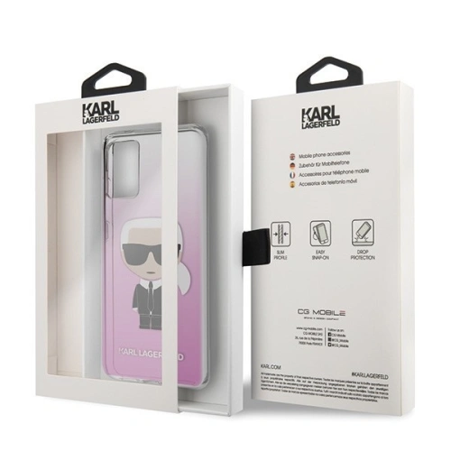Kup Karl Lagerfeld KLHCS67TRDFKPI S20+ G985 rosa/rosa Karl Ikonik - KLD246PNK - {ean13} - Sklep Home Screen