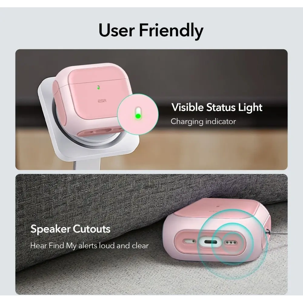 Etui ESR Orbit Halolock Magsafe Apple AirPods 4 Pink