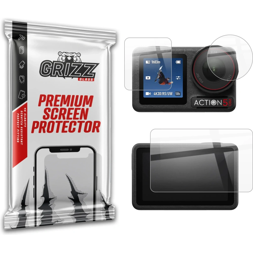 Folia ceramiczna GrizzGlass CeramicFilm do DJI Osmo Action 5 Pro