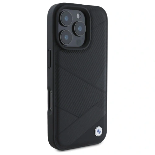 Kup Etui BMW BMHCP16X23RCGPK Apple iPhone 16 Pro Max hardcase Sign Leather Crossing Lines Pattern černý/black - BMW692 - {ean13} - Sklep Home Screen