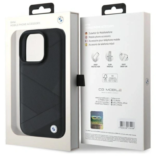 Kup Etui BMW BMHCP16X23RCGPK Apple iPhone 16 Pro Max hardcase Sign Leather Crossing Lines Pattern černý/black - BMW692 - {ean13} - Sklep Home Screen