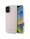Kup Guess GUHCP16MSMBSLP Apple iPhone 16 Plus carcasă din silicon cu script metalic și ramă roz - GUE4101 - {ean13} - Sklep Home Screen