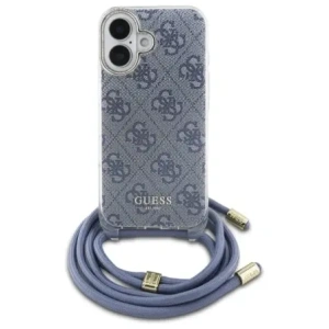 Kup Etui Guess GUHCP16SHC4SEB Apple iPhone 16 hardcase Crossbody Cord 4G Print modrý/blue - GUE4102 - {ean13} - Sklep Home Screen