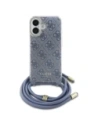 Kup Etui Guess GUHCP16SHC4SEB Apple iPhone 16 hardcase Crossbody Cord 4G Print niebieski/blue - GUE4102 - {ean13} - Sklep Home Screen