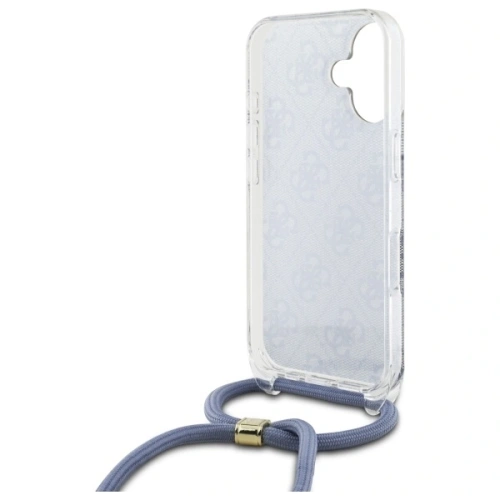 Kup Etui Guess GUHCP16SHC4SEB Apple iPhone 16 hardcase Crossbody Cord 4G Print niebieski/blue - GUE4102 - {ean13} - Sklep Home Screen