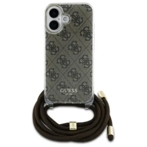 Kup Etui Guess GUHCP16SHC4SEW Apple iPhone 16 hardcase Crossbody Cord 4G Print hnědý/brown - GUE4103 - {ean13} - Sklep Home Screen