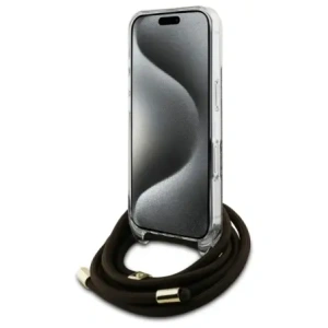Kup Guess GUHCP16SHC4SEW Apple iPhone 16 keménytok Crossbody Kábel 4G Nyomtatás barna - GUE4103 - {ean13} - Sklep Home Screen