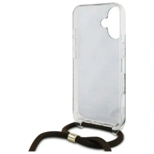 Buy Guess GUHCP16SHC4SEW Apple iPhone 16 hardcase Crossbody Cord 4G Print brown - GUE4103 - {ean13} - Home Screen Store Europe
