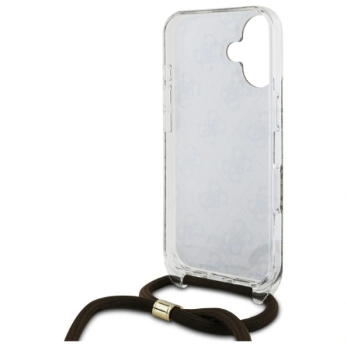 Kup Etui Guess GUHCP16SHC4SEW Apple iPhone 16 hardcase Crossbody Cord 4G Print brązowy/brown - GUE4103 - {ean13} - Sklep Home Screen