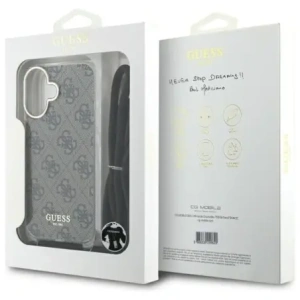 Kup Guess GUHCP16SHC4SEW Apple iPhone 16 keménytok Crossbody Kábel 4G Nyomtatás barna - GUE4103 - {ean13} - Sklep Home Screen