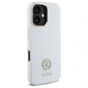 Kup Etui Guess GUHCP16SM4DGPH Apple iPhone 16 hardcase silikonové logo strass 4G bílá/white - GUE4104 - {ean13} - Sklep Home Screen