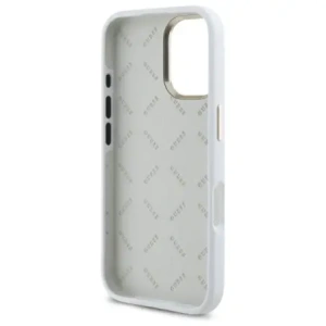 Kup Etui Guess GUHCP16SM4DGPH Apple iPhone 16 hardcase silikonové logo strass 4G bílá/white - GUE4104 - {ean13} - Sklep Home Screen