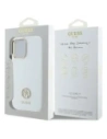 Buy Guess GUHCP16SM4DGPH Apple iPhone 16 hardcase Silicone Logo Strass 4G white - GUE4104 - {ean13} - Home Screen Store Europe