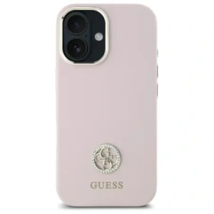 Kup Etui Guess GUHCP16SM4DGPP Apple iPhone 16 hardcase silikonové logo strass 4G jasně růžové/pink - GUE4105 - {ean13} - Sklep Home Screen