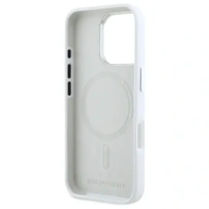 Kup Etui Karl Lagerfeld KLHMP16LSCMKMPCH Apple iPhone 16 Pro hardcase silikonové s kovovým logem MagSafe bílý/white - KLD21801 - {ean13} - Sklep Home Screen