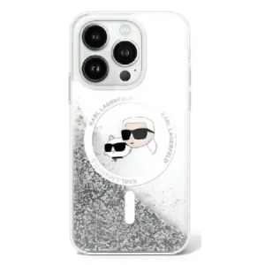 Buy Karl Lagerfeld KLHMP16MLGKCSGH Apple iPhone 16 Plus hardcase Liquid Glitter Karl&Choupette Head Magsafe transparent - KLD21802 - {ean13} - Home Screen Store Europe