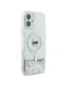 Buy Karl Lagerfeld KLHMP16MLGKISGH Apple iPhone 16 Plus hardcase Liquid Glitter Karl Head Magsafe transparent - KLD21803 - {ean13} - Home Screen Store Europe