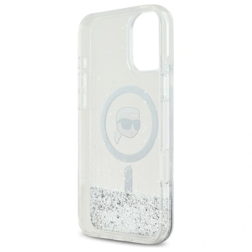 Kup Karl Lagerfeld KLHMP16MLGKISGH Apple iPhone 16 Plus Hartschale Liquid Glitter Karl Head Magsafe transparent - KLD21803 - {ean13} - Sklep Home Screen