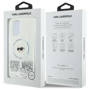 Kup Karl Lagerfeld KLHMP16MLGKISGH Apple iPhone 16 Plus Hartschale Liquid Glitter Karl Head Magsafe transparent - KLD21803 - {ean13} - Sklep Home Screen