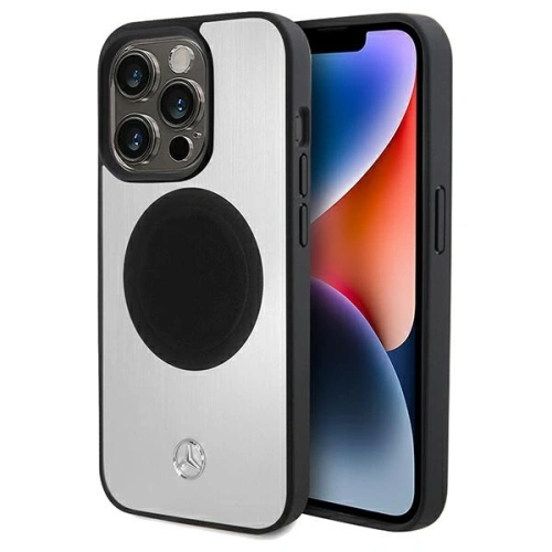 Kup Mercedes MEHMP15X23ACMS Apple iPhone 15 Pro Max Hardcase Leder&Alu MagSafe silber - MRS231 - {ean13} - Sklep Home Screen