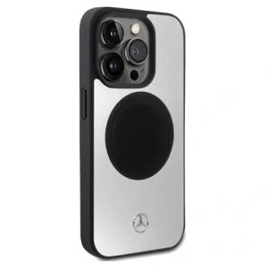 Kup Mercedes MEHMP15X23ACMS Apple iPhone 15 Pro Max husă din piele și aluminiu MagSafe argintie - MRS231 - {ean13} - Sklep Home Screen