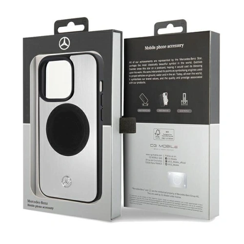 Kup Mercedes MEHMP15X23ACMS Apple iPhone 15 Pro Max Hardcase Leder&Alu MagSafe silber - MRS231 - {ean13} - Sklep Home Screen