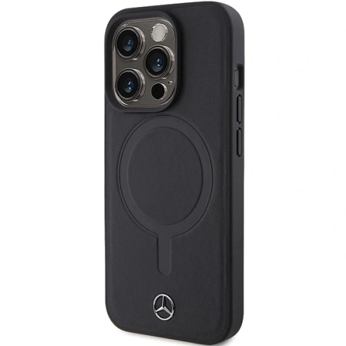 Kup Mercedes MEHMP15X23RCMK Apple iPhone 15 Pro Max husă din piele netedă MagSafe neagră - MRS233 - {ean13} - Sklep Home Screen