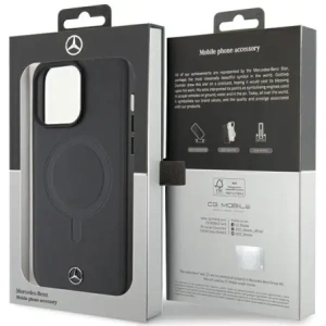 Kup Mercedes MEHMP15X23RCMK Apple iPhone 15 Pro Max husă din piele netedă MagSafe neagră - MRS233 - {ean13} - Sklep Home Screen