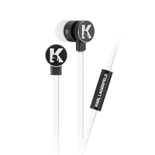 Kup Karl Lagerfeld căști KLEPWIWH alb-negru/white&black 3,5mm - KLD253WHTBLK - {ean13} - Sklep Home Screen