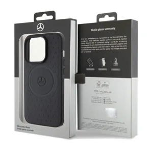 Kup Mercedes MEHMP15X23RGSK Apple iPhone 15 Pro Max husă din piele cu model stea MagSafe neagră - MRS235 - {ean13} - Sklep Home Screen
