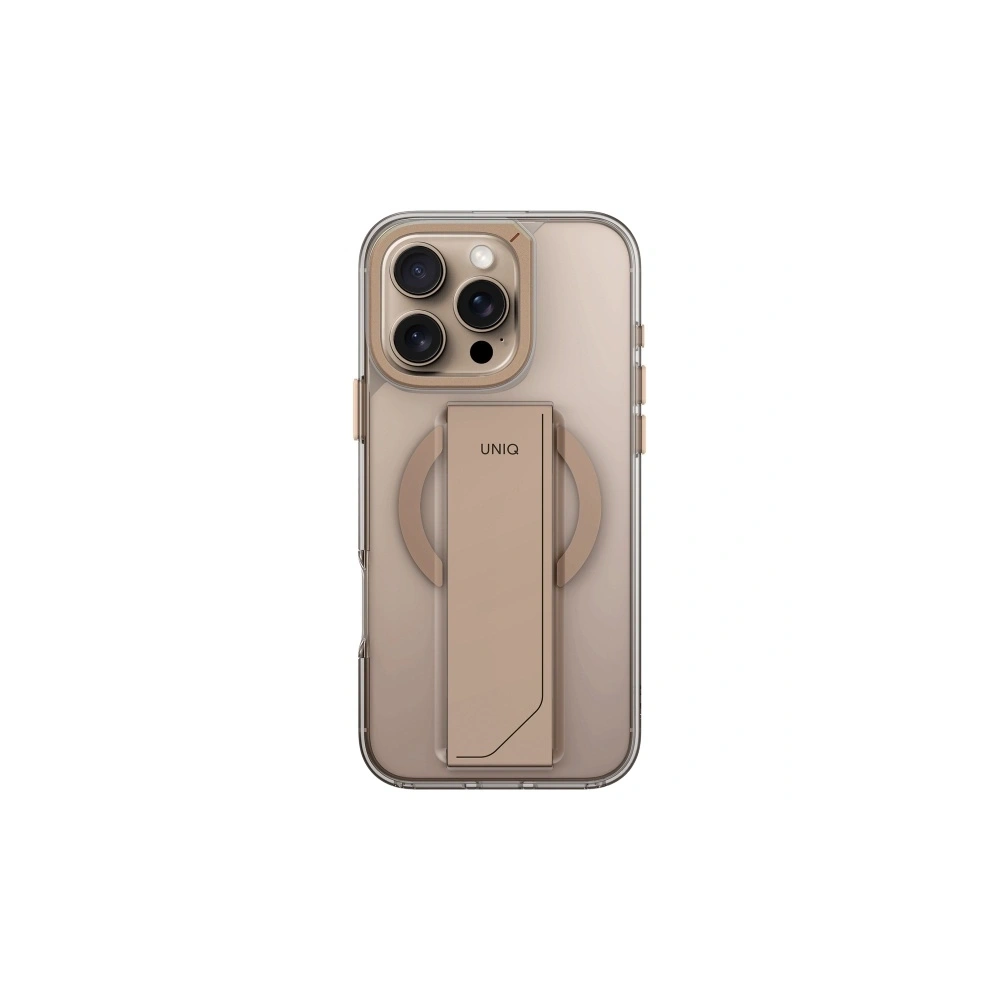 Etui UNIQ Heldro Max Apple iPhone 16 Pro Max Magclick Charging złoty/taupe gold