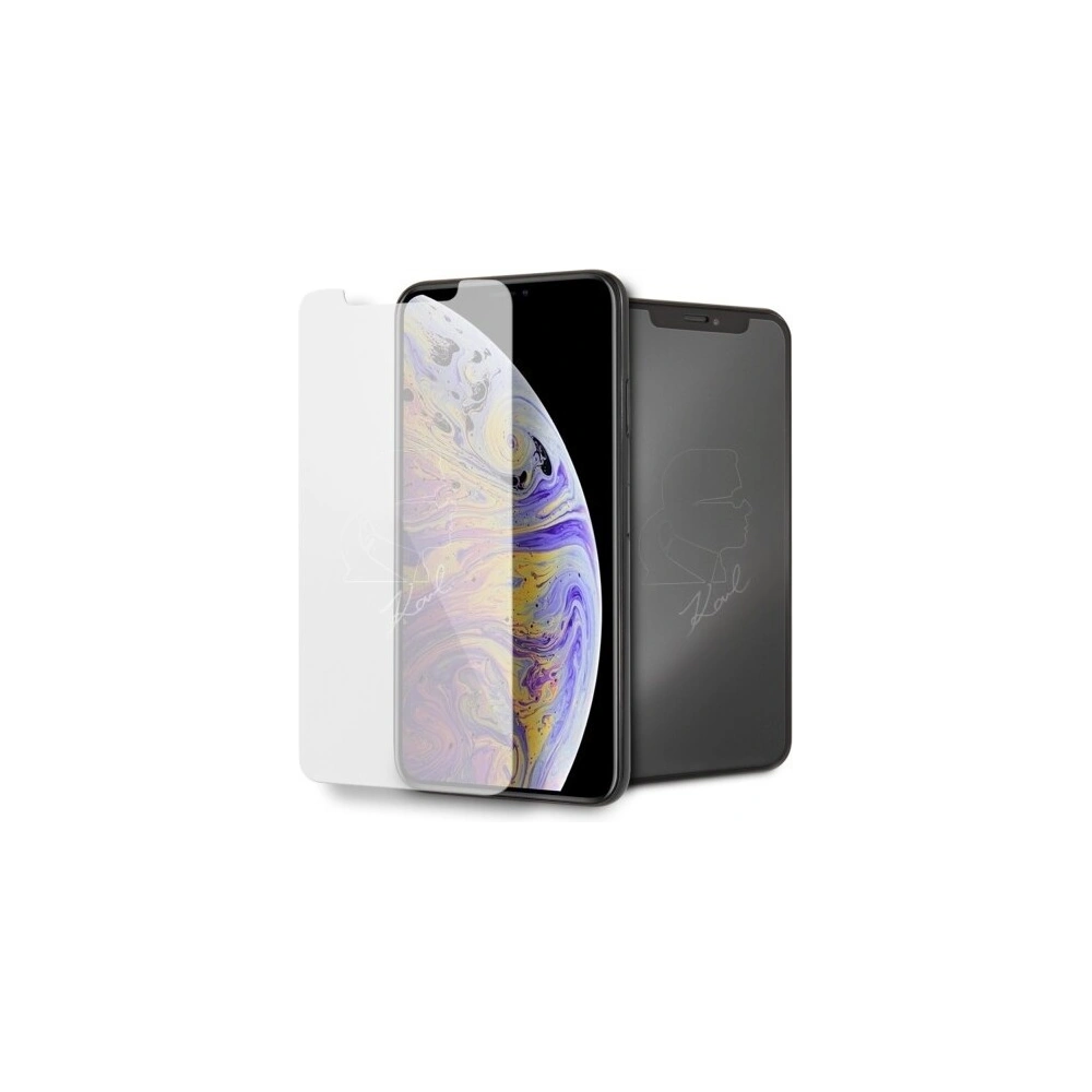 Karl Lagerfeld szkło hartowane iPhone Xs Max KLTGMI65TR Silohouette Magic Logo