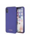 Guess Apple Case GUHCPXLSGLUV iPhone X/XS lila/violett Hartschalenetui Silikon