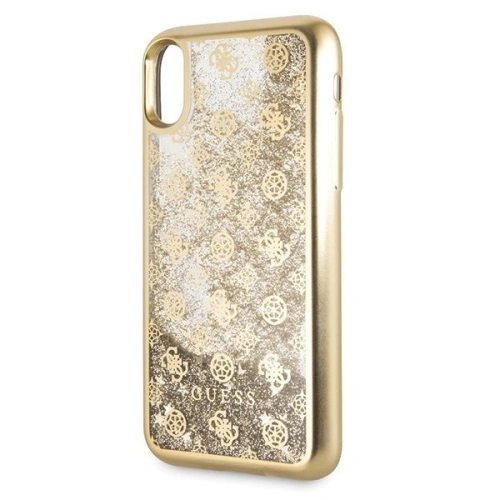 Kup Etui Guess GUHCPXPEOLGGO Apple iPhone X/XS zlatý/gold tvrdý kryt 4G Peony Liquid Glitter - GUE334GLD - {ean13} - Sklep Home Screen