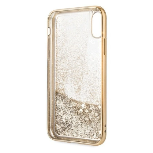 Kup Etui Guess GUHCPXPEOLGGO Apple iPhone X/XS zlatý/gold tvrdý kryt 4G Peony Liquid Glitter - GUE334GLD - {ean13} - Sklep Home Screen