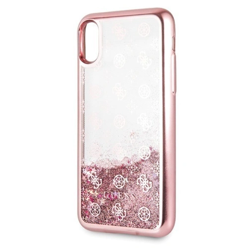 Kup Etui Guess GUHCPXPEOLGPI Apple iPhone X/XS růžový/pink hard case 4G Peony Liquid Glitter - GUE335PNK - {ean13} - Sklep Home Screen