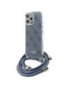 Kup Guess GUHCP16XHC4SEB Apple iPhone 16 Pro Max husă dură Crossbody Cord 4G Print albastru - GUE4107 - {ean13} - Sklep Home Screen