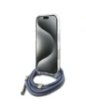 Kup Guess GUHCP16XHC4SEB Apple iPhone 16 Pro Max husă dură Crossbody Cord 4G Print albastru - GUE4107 - {ean13} - Sklep Home Screen