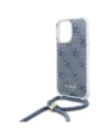 Buy Guess GUHCP16XHC4SEB Apple iPhone 16 Pro Max hardcase Crossbody Cord 4G Print blue - GUE4107 - {ean13} - Home Screen Store Europe